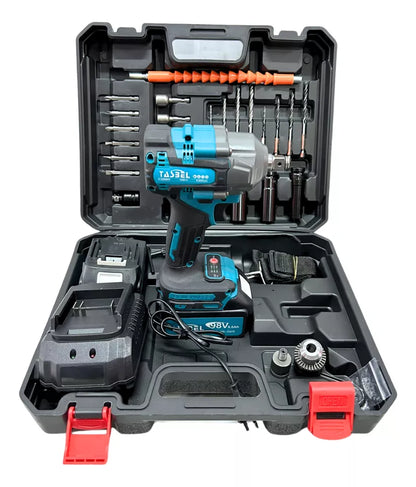 TALADRO DE IMPACTO 2 BATERIAS  AMARILLO