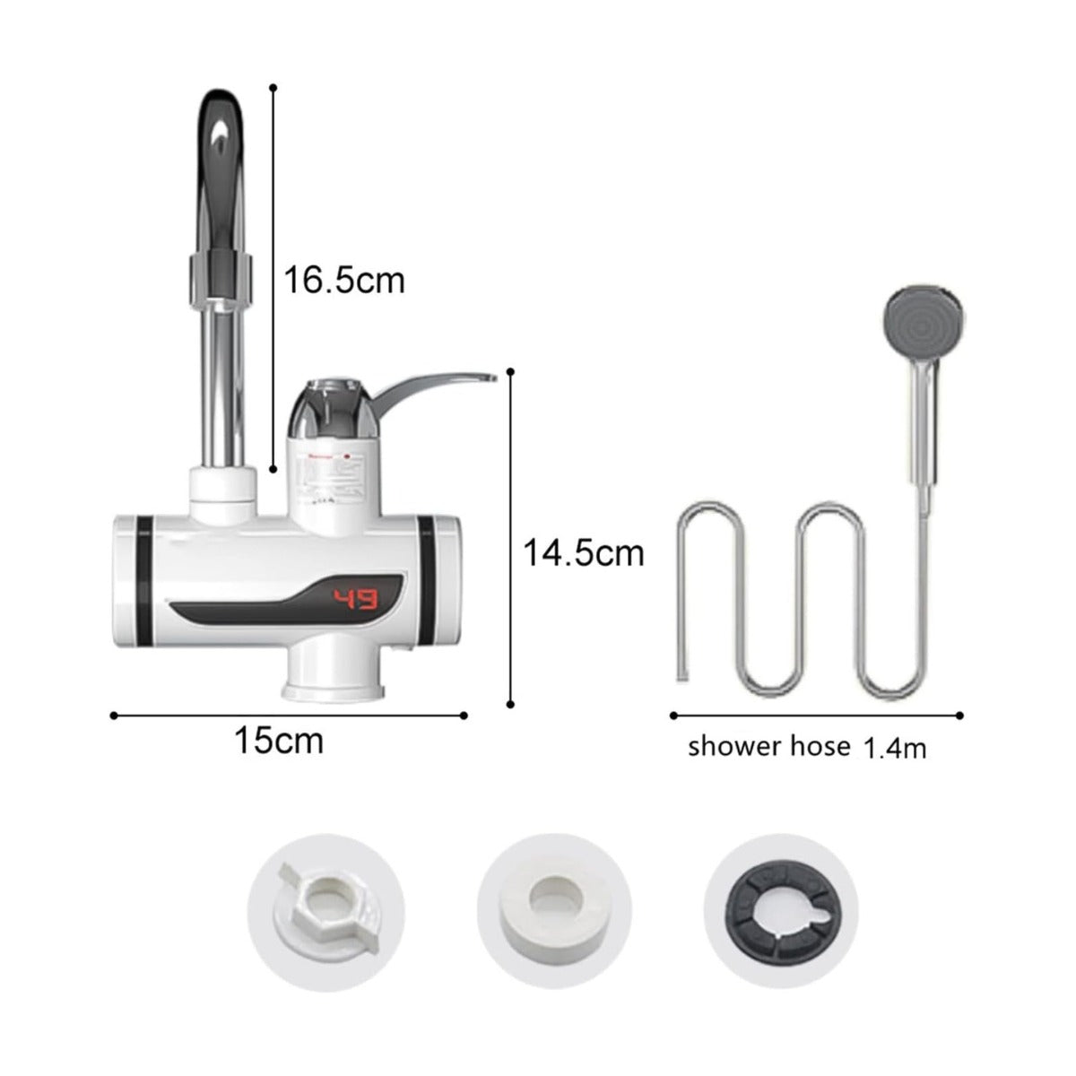 Calentador de Agua Instantáneo de ducha