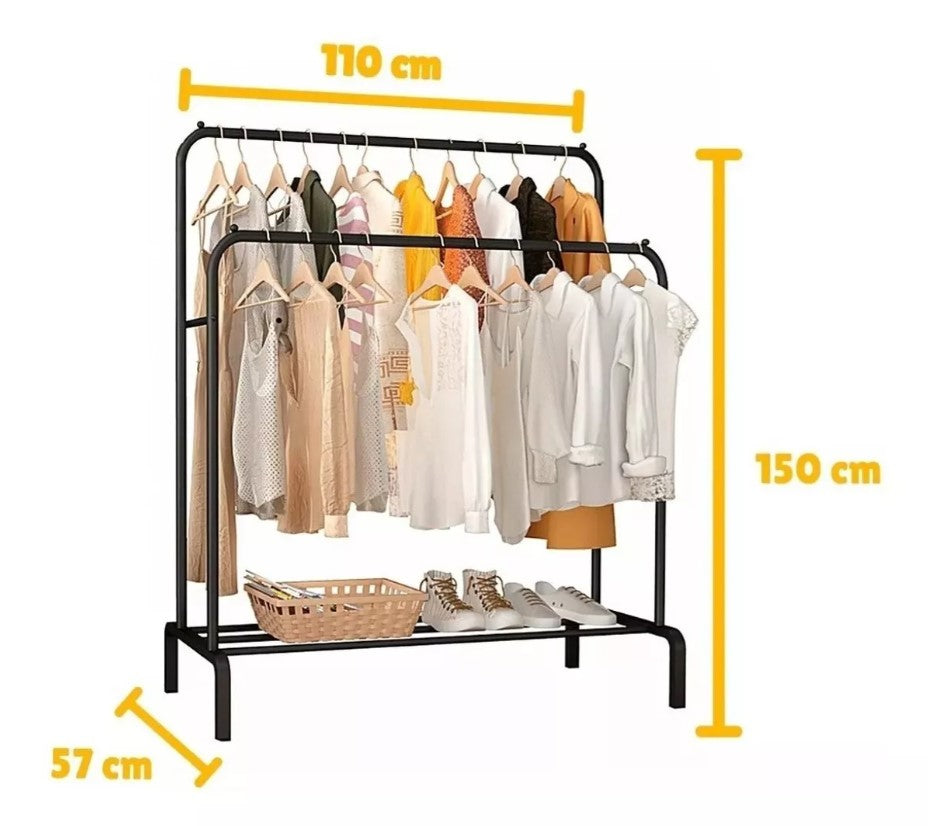 Perchero Metalico doble Organizador